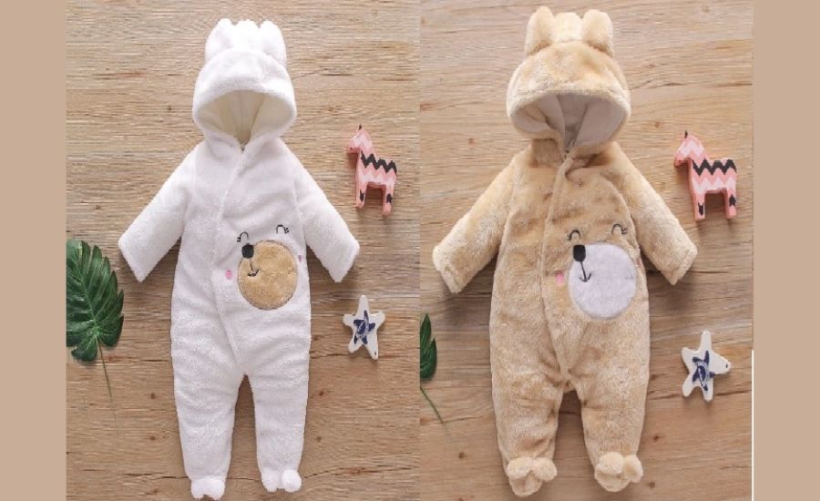 What Sets TheSparkShop.In Apart for the Long Sleeve Baby Jumpsuit with Bear Design?